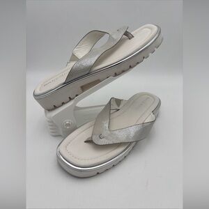 Donald J.‎ Pliner Shimmering Silver Sandals